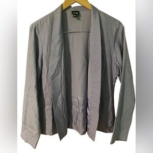 Eileen Fisher Jacket Silk Women Size Medium Purple Dressy Career